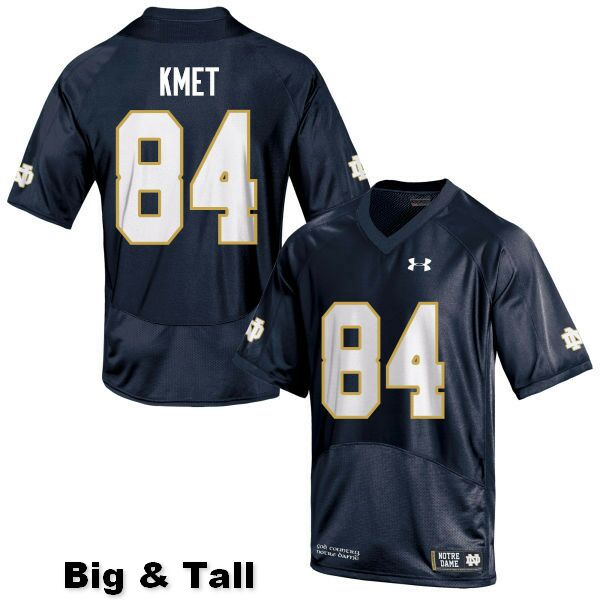 Men's NCAA Notre Dame Fighting Irish #84 Cole Kmet Stitched College Under Armour Authentic Navy Big & Tall Football Jersey RI10F21GV